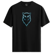 Neon Watcher - %100 Pamuklu Erkek Siyah Tişört - Premium Quality - 1