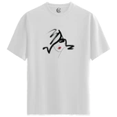 Vivid Glance - %100 Pamuklu Kadın Beyaz Tişört - Premium Quality thumbnail 1