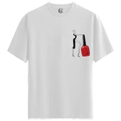 Glossy Attitude - %100 Pamuklu Kadın Beyaz Tişört - Premium Quality thumbnail 1