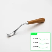STRYI 112005 Uzun Bükülmüş Derin Oluklu Kuksa ve Kaşık Oyma Iskarpelası 20 mm - 9