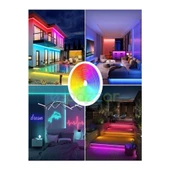 5 Metre 16 Renk RGB Esnek Şerit Neon LED Uzaktan Kumandalı 4 Fonksiyon - 2