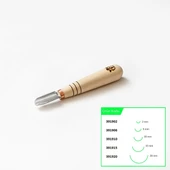 STRYI 391910 Kısa Tip Derin Oluklu Ahşap Oyma Iskarpelası 10 mm thumbnail 3