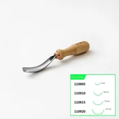 STRYI 110920 Bükülmüş Derin Oluklu Ahşap Oyma Iskarpelası 20 mm - 4