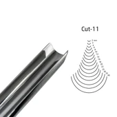 KIRSCHEN Two Cherries Düz Tip Geniş Oluklu Iskarpela 12 mm Cut11 (3111012) thumbnail 11