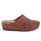 Dagoster DZA37-1803 Kahve Günlük Ortopedik Burun Kapalı Kadın Terlik - 2