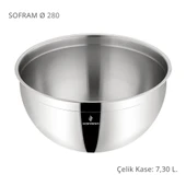 Sofram 28 Cm Çelik Kase 7,30 Litre - 1