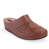 Dagoster DZA37-1803 Kahve Günlük Ortopedik Burun Kapalı Kadın Terlik - 1