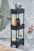 Easy 3 Katlı Çok Amaçlı Raf Banyo Ve Mutfak Organizer Düzenleyici (TEKERLEKLİ) - 11