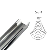 KIRSCHEN  Two Cherries Düz Tip Geniş Oluklu Iskarpela 18 mm Cut11 (3111018) - 3