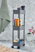 Easy 3 Katlı Çok Amaçlı Raf Banyo Ve Mutfak Organizer Düzenleyici (TEKERLEKLİ) - 7