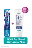 Sensodyne Klinik Beyazlık Güçlü Diş Minesi Diş Macunu 75 ml + Oral-B Pro Flex 3D White Luxe Medium Diş Fırçası - 1
