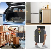 STANLEY PC532B 137kg 62x45cm Dört Tekerli Çekme Kollu Yük ve Paket Taşıma Arabası + FT505 Çok Amaçlı Taşıma Sepeti thumbnail 4