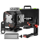 KOBB KBL36G Profesyonel Li-ion Şarjlı 4X360⁰ LCD Ekran Otomatik Hizalamalı Yeşil Çapraz Çizgi Lazer Distomat - 7