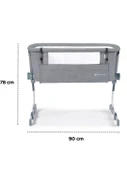 Kinderkraft Uno Up Anne Yanı Beşiği - Grey Melange - 7
