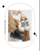 Erkek Günlük Retro Spor Ayakkabı (Beyaz Eskitme) thumbnail 7