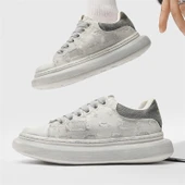 Erkek Günlük Retro Spor Ayakkabı (Beyaz Eskitme) thumbnail 4