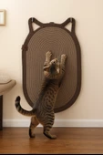 Mikopet Dekoratif Kedi Kulaklı Tırmalama Paspası - 5