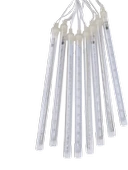 Kayan 8'li Renkli LED Çubuk Işık Dekoratif Aydınlatma Efekti İç ve Dış Mekan Uyumlu thumbnail 1