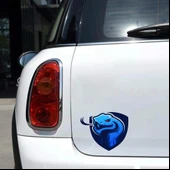 Mavi Yılan Sticker 10x10 cmRenkli Sticker thumbnail 2