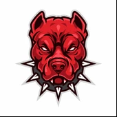 Kızgın Köpek 2 Sticker 10x10 cmRenkli Sticker - 1