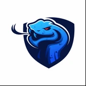 Mavi Yılan Sticker 10x10 cmRenkli Sticker thumbnail 1