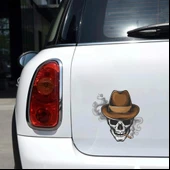 Kovboy Kurukafa Sticker 10x10 cmRenkli Sticker thumbnail 2