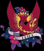 Papağan Pride Sticker 10x10 cmRenkli Sticker - 1