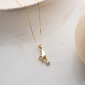 Vaoov 925 Ayar Gümüş El Figürü ve Tektaş Kolye thumbnail 3