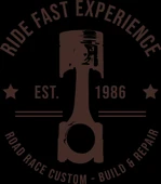 Ride Fast Experience Sticker 10x10 cmRenkli Sticker - 1