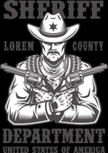 Sherif Department Sticker 10x10 cmRenkli Sticker - 1