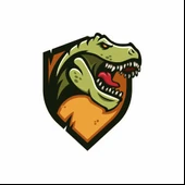 Trex Sticker 2 10x10 cmRenkli Sticker thumbnail 1
