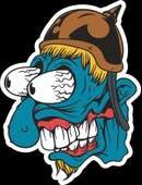 Zombi 9 Sticker 10x10 cmRenkli Sticker - 1