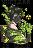 Zehir ve Gaz Maskesi Sticker 10x10 cmRenkli Sticker - 1