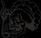 Çay İçen İskelet Sticker 10x10 cmRenkli Sticker - 1