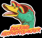 pride ördek sticker 10x10 cmRenkli Sticker - 1