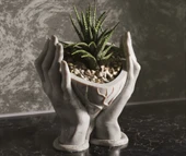 3D BASKI KALP ELLER DEKORATİF VAZO - 2