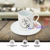 Kişiye Özel İsim Yazılı Türk Kahve Fincanı, İsim Tasarımları B Serisi thumbnail 1