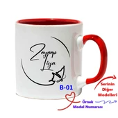 Kişiye Özel İsim Yazılı Kırmızı Kupa, Kırmızı Kupa B Serisi - 1