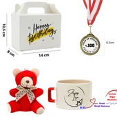 Kişiye Özel İsim Yazılı Madalya Ayıcık ve Kupa Hediye Seti B Serisi - 1