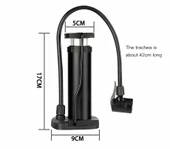 Yüksek Basınçlı Alüminyum Gümüş Renk Top Bisiklet Taşınabilir Hava Ayak Pompası - 4