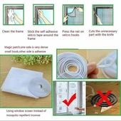 BUFFER® Tüm Cam Pencere Kapılara Uyumlu Çift Kanat Pencere Sinekliği - 7
