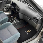 Renault 19 Europa 5 Parça Nakış Işlemeli Siyah Araç Oto Halı Paspas - 3