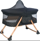 Joell Anne Yanı Katlanır Beşik / Gold-Siyah - 1