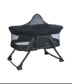 Joell Anne Yanı Katlanır Beşik / Siyah-Füme - 1