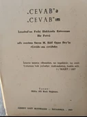 Cevab'a Cevab'ım - İstanbul'un Fethi Hakkında Enteresan Bir Fetva Adlı Eserime Sayın M. Raif Ogan Bey'in Cevab'ına Cevabdır - 1