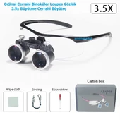 Cerrahi Binoküler Orjinal Loupes Gözlük - 3.5x Büyütme Cerrahi Büyüteç - 1