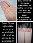 Eagenset Hazır Çapari Kombini Boru Sim Ultraviyole Uv Neon Beyaz Moraran Damla Gizli Mor Poşet Çapari Simi 40 Metre - 2