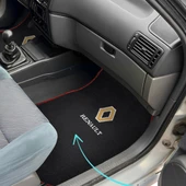 Renault 19 Europa 5 Parça Nakış Işlemeli Siyah Araç Oto Halı Paspas - 1
