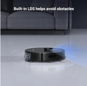 EZVIZ RE4 Plus Black Akıllı ve Paspaslı Robot Süpürge  Otomatik Çöp Boşaltma ve Şarj, Halı Algılama - 2