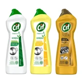 Cif Krem 750 ml - Amonyak - Limon - Gold 3 lü Karma Paket - 1
